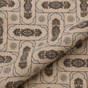VASTRA Earthen Ornament 100% Pure Cotton King Size Bedsheet with 2 Coordinated Pillow Covers | Premium Brown Printed Bedding Set (108 × 108 Inches) thumbnail