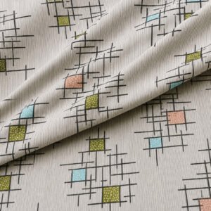 VASTRA Modern Abstract 100% Pure Cotton Double Bed Bedsheet with 2 Pillow Covers | Premium Geometric Printed Bedding Set (90 × 100 Inches) thumbnail