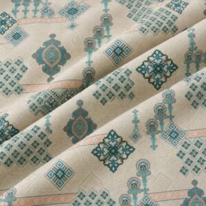 MOCA by Monte Carlo Melody 100% Pure Cotton Double Bed Bedsheet with 2 Pillow Covers | Premium Blue Ethnic Printed Bedding Set (90 × 100 Inches) thumbnail