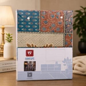 MOCA by Monte Carlo Comfort 100% Pure Cotton Double Bed Bedsheet with 2 Pillow Covers | Premium Multicolor Patchwork Printed Bedding Set (90 × 100 Inches) thumbnail