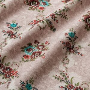VASTRA Rose Meadow 100% Pure Cotton Double Bed Bedsheet with 2 Pillow Covers | Soft Floral Printed Bedding Set (90 x 100 Inches) thumbnail