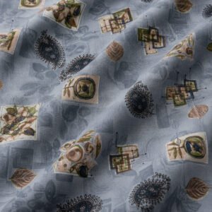 VASTRA Azure Haven 100% Pure Cotton Double Bed Bedsheet with 2 Pillow Covers | Premium Blue Printed Bedding Set (90 × 100 Inches) thumbnail